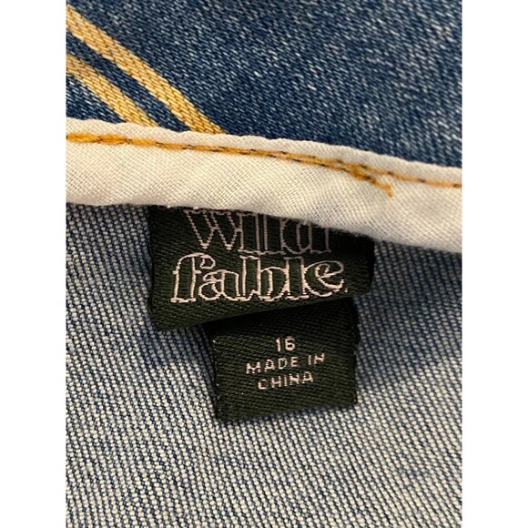 Wild Fable Denim Like Skirt Plus Size 16  Striped Skirt Casual Comfy Stylish - Picture 5 of 9